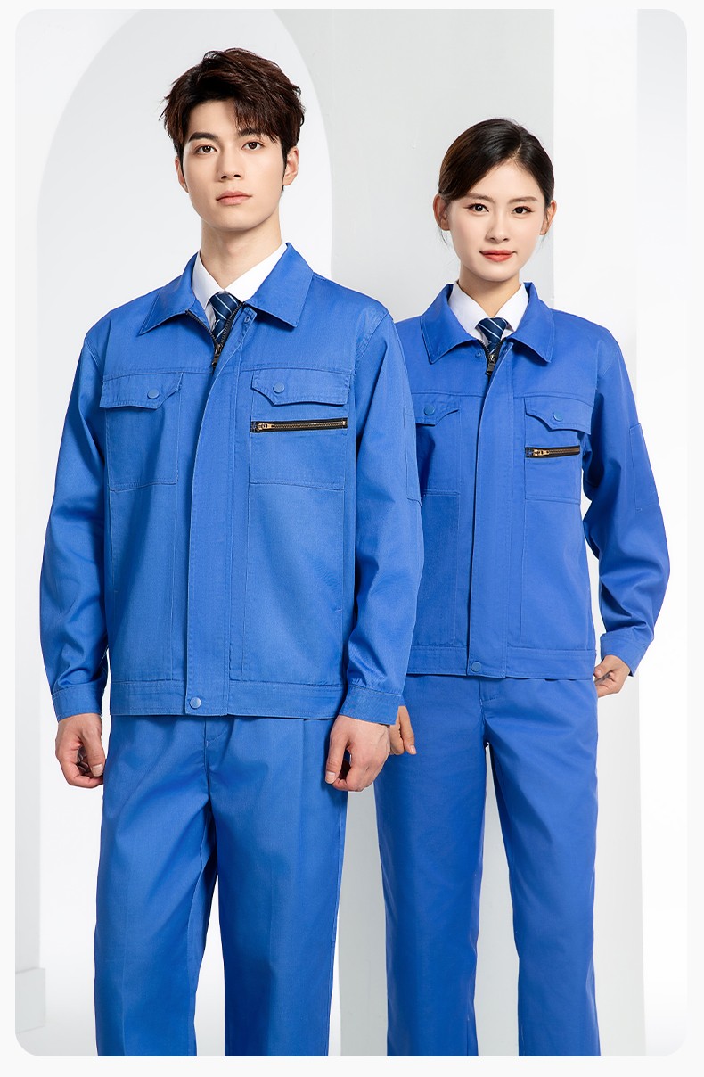 JC-060 春秋防静电劳保工作服套装男反光条电子化工厂服车间电工服工作服定制(图17)
